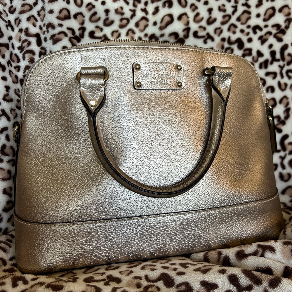 Rose Gold Kate Spade satchel purse